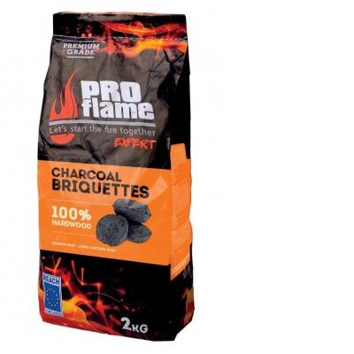 Briketai medžio anglies PROflame EXPERT, 2 kg